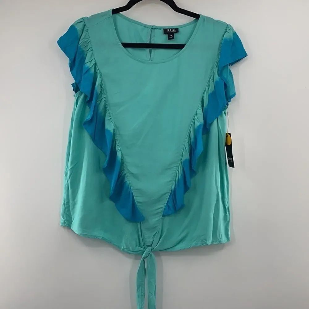 3For$20 a.n.a NWT Turquoise tie-dye Blouse Various Sizes